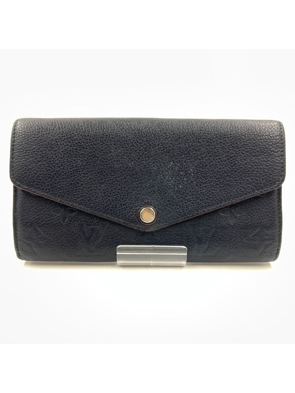Louis Vuitton Monogram Empreinte Portefeuille Sarah Bifold Wallet Navy